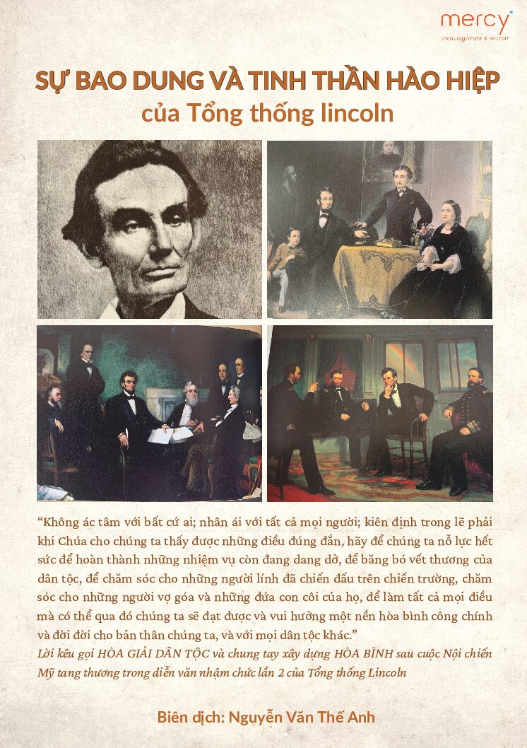 SỰ BAO DUNG VÀ TINH THẦN HÀO HIỆP CỦA TỔNG THỐNG LINCOLN